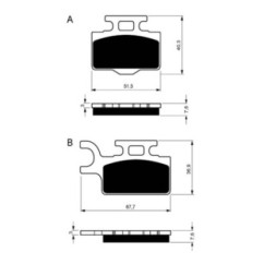 GOLDFREN SINTERED BRAKE PADS S33 COMPOUND KAWASAKI 110 KL 06-08-OFFER