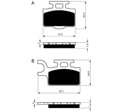 GOLDFREN SINTERED BRAKE PADS S33 COMPOUND KAWASAKI 110 KL 06-08-OFFER