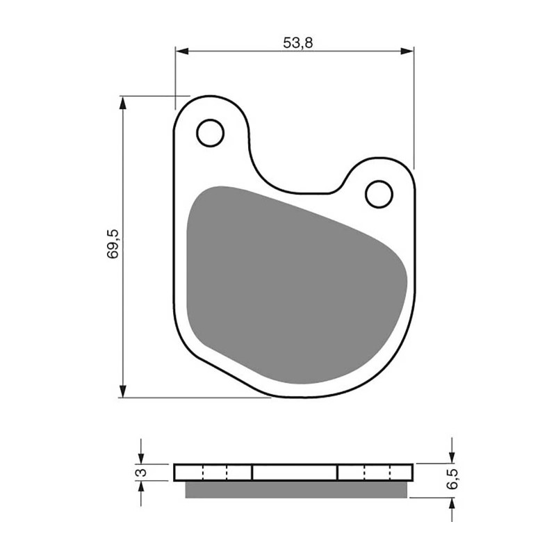 Pastilla de freno Goldfren para Harley D FXD FXDL FXDWG FXR FXRS 15 (oferta cod. 059ad)