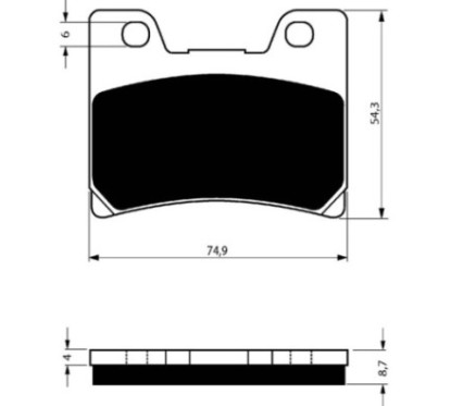 COMPUESTO PASTILLAS DE FRENO GOLDFREN PARA YAMAHA 1000 FZR EX UP 91-93-OFERTA-COD.045AD