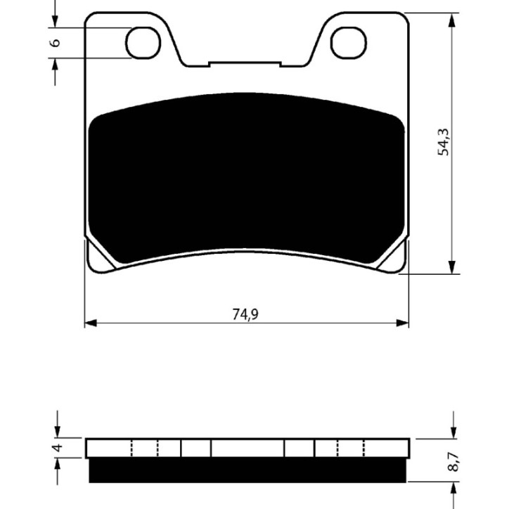 PLAQUETTES DE FREIN GOLDFREN COMPOSE POUR YAMAHA 1000 FZR EX UP 91-93-OFFER-COD.045AD