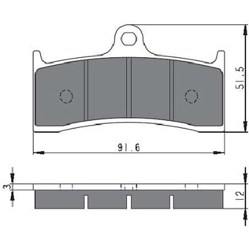 PLAQUETTES DE FREIN FRITTEES GOLDFREN GP6 COMPOSE MV AGUSTA 750 F4 00-03-OFFER-COD.225GP6