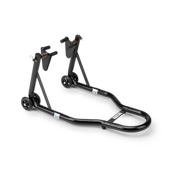 PUIG FRONT STAND BLACK - COD. 4348N - Equipped with 4 nylon wheels. Material: steel.