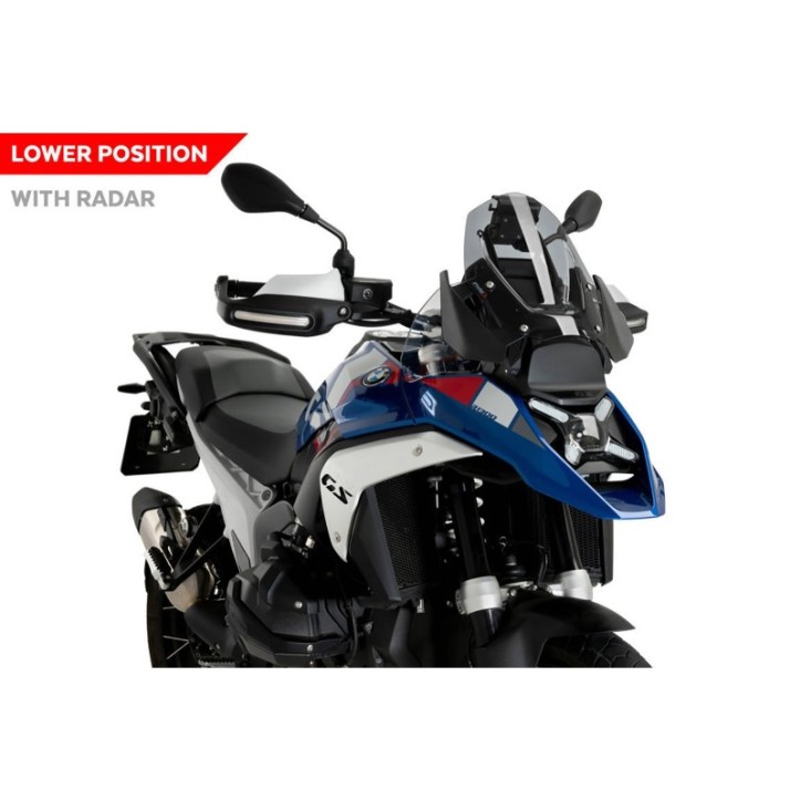 PUIG SPORT SCREEN WITH RADAR BMW R1300 GS 23-24 LIGHT SMOKE