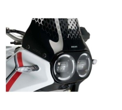 puig adhesive headlight protection ducati desert x 22 25 transparent