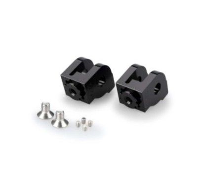 Adaptadores Puig para estriberas de piloto ajustables Ducati Multistrada V4 S 21 24 negro