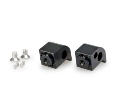 Puig verstellbare Beifahrerfussrastenadapter fur Yamaha Tracer 700 GT 2020, schwarz
