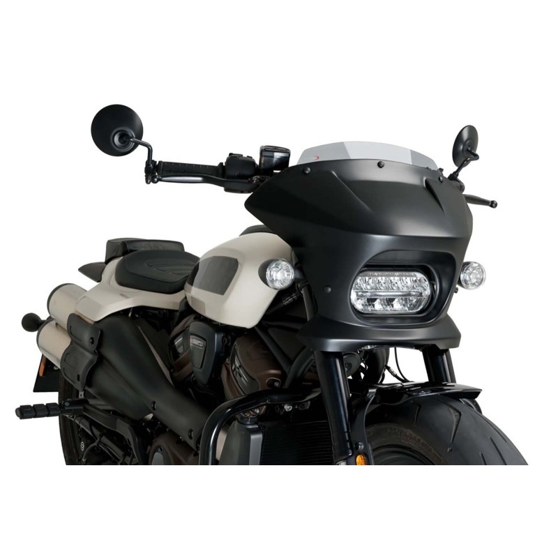 CUBIERTA SEMICARENADA PUIG FURY SPORT HARLEY D.SPORTSTER S RH1250S 21-24 HUMO CLARO-21587H