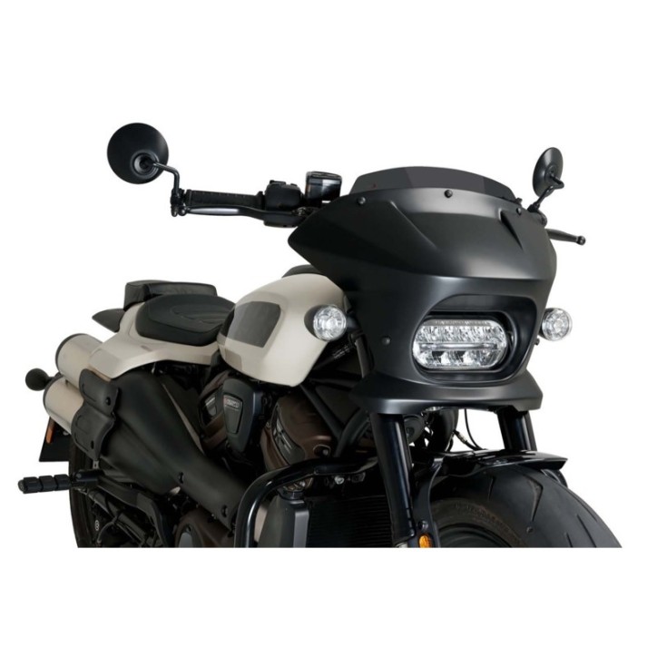 PUIG SEMI-FAIRED SCREEN FURY SPORT HARLEY D. SPORTSTER S RH1250S 21-23 DARK SMOKE-21587F