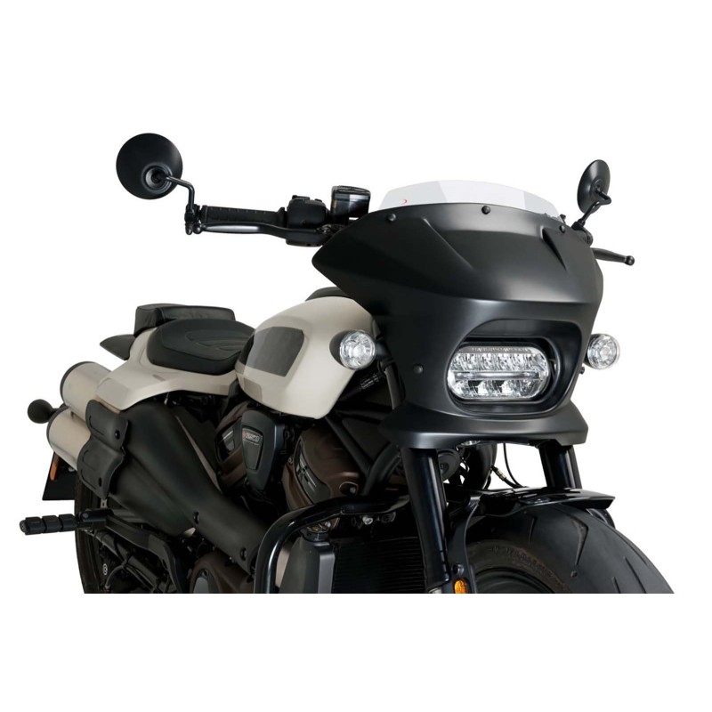 CUBIERTA SEMICARENADA PUIG FURY SPORT HARLEY D.SPORTSTER S RH1250S 21-24 TRANSPARENTE-21587W