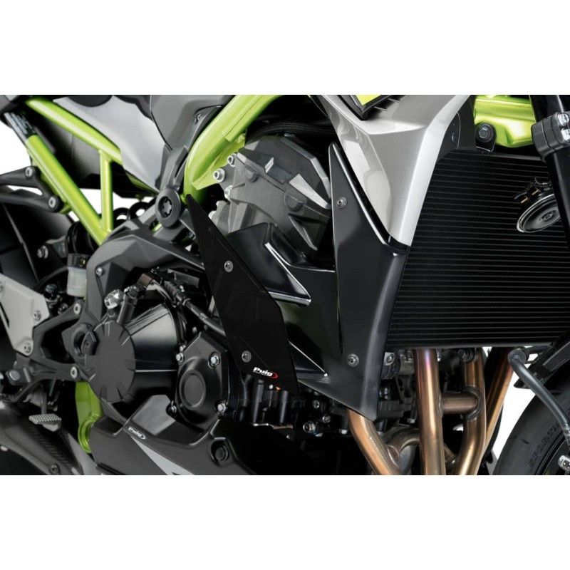 puig side spoiler downforce naked kawasaki z900 20 24 black