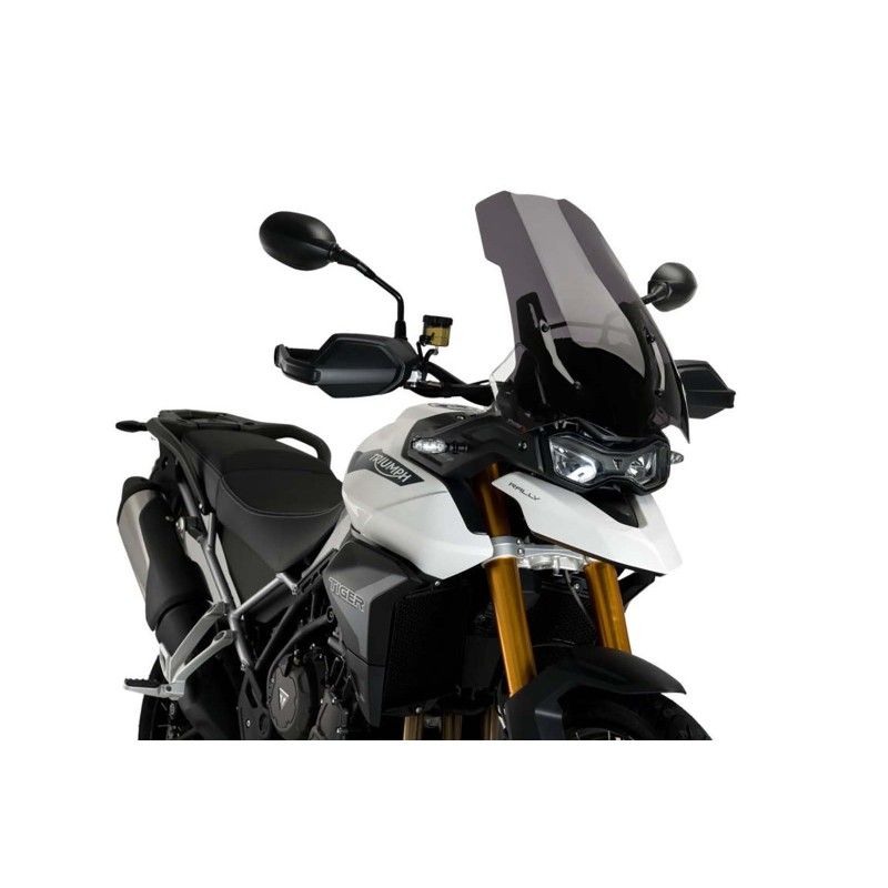 puig windshield touring for triumph tiger 900 gt aragon 2023 dark smoke