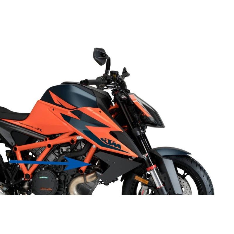 puig spoiler side downforce naked for ktm 1290 superduke r evo 22 23 black
