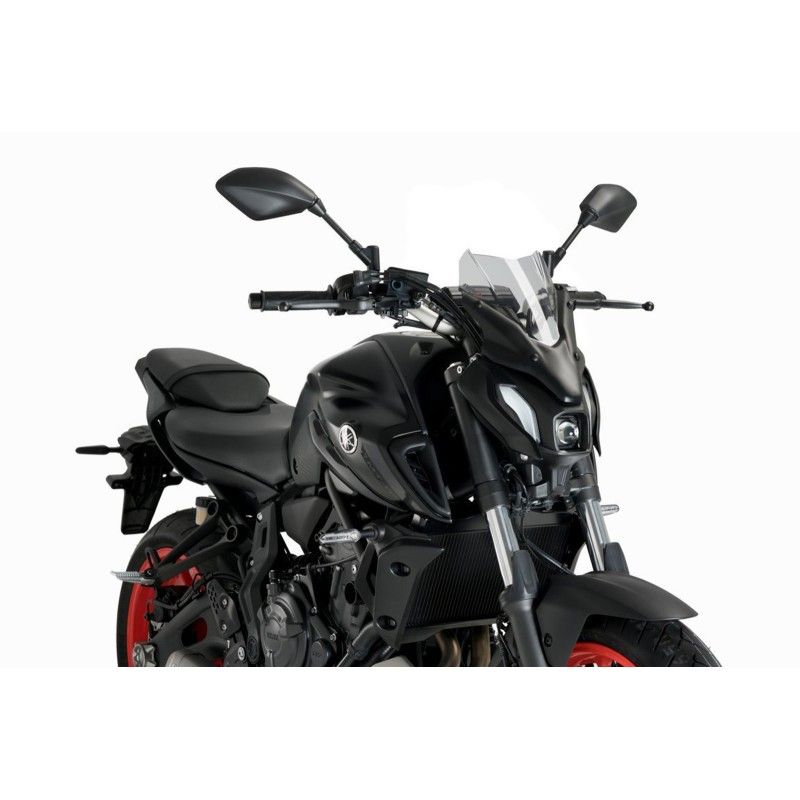 Cupula deportiva Puig Naked NG para Yamaha MT 07 2021 2025 ahumada clara