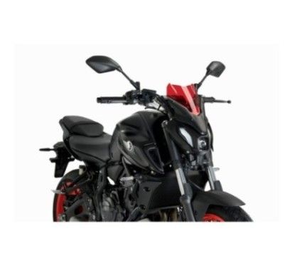 Bulle Puig Naked NG Sport pour Yamaha MT 07 21 25 rouge