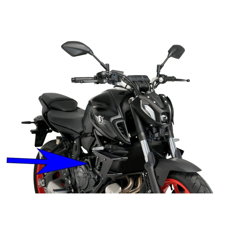 PUIG SPOILER DOWNFORCE NAKED YAMAHA MT-07 PURE 23-24 BLACK