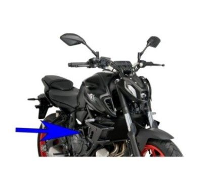 puig spoiler side downforce naked for yamaha mt 07 21 25 black