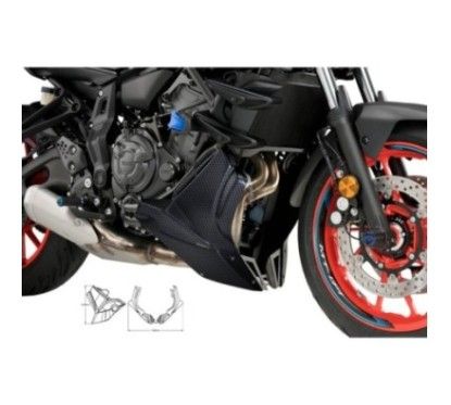 Quilla Puig para Yamaha MT 07 Pure 23 24 simil carbono