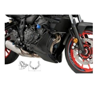 puig tip yamaha mt 07 21 25 black matt