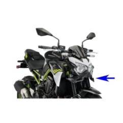 Aleron delantero Puig Downforce Naked para Kawasaki Z900 2024 negro mate