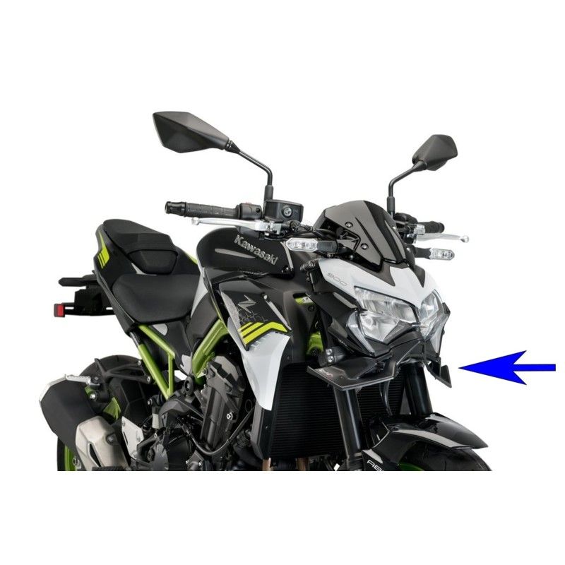 puig front spoiler downforce naked for kawasaki z900 20 24 matt black