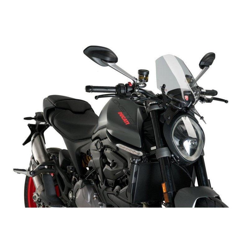 PUIG NAKED WINDSCHILD NG SPORT DUCATI MONSTER 937 PLUS 21-24 LIGHT SMOKE