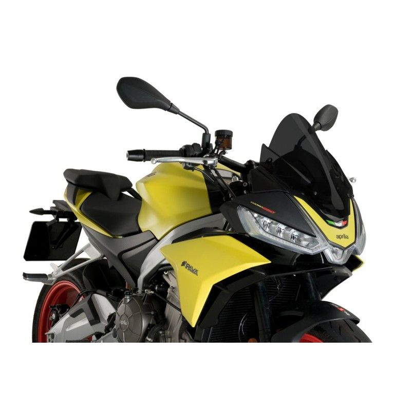 puig z racing windshield for aprilia tuono v4 factory 21 24 dark smoke
