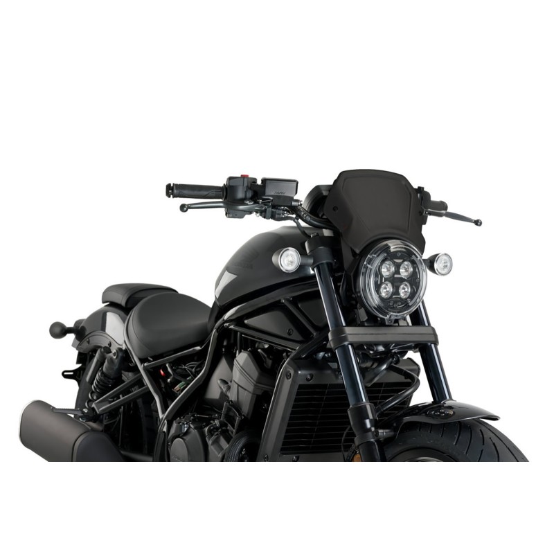 CARENAGE AVANT PUIG ALUMINIUM HONDA CMX1100 DCT REBEL 21-23 NOIR