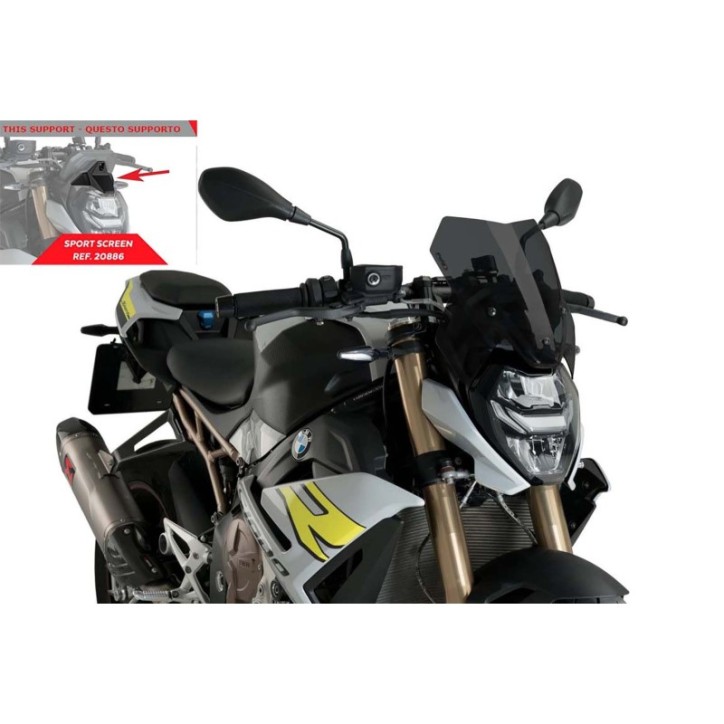 PUIG CUPOLINO NAKED N.G. SPORT BMW S1000 R 21-24 FUME SCURO