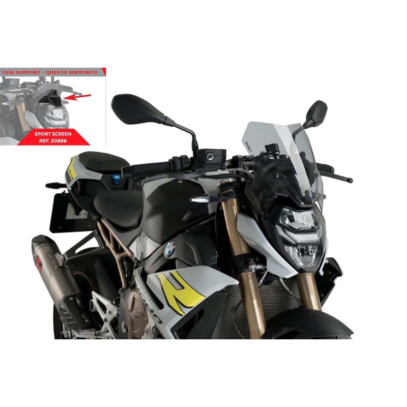 PUIG NAKED SCREEN NG SPORT BMW S1000 R 21-24 LIGHT SMOKE