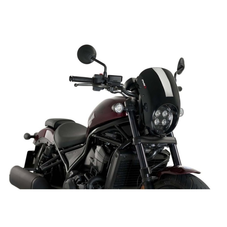 CUBREPUERTAS SEMICARENADO PUIG ANARQUIA HONDA CMX1100 REBEL 21-24 NEGRO