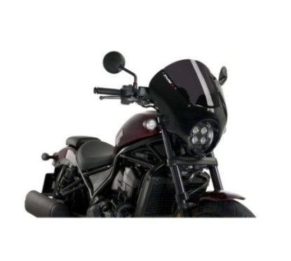 PUIG CUPOLINO SEMICARENATO DARK NIGHT HONDA CMX1100 REBEL 21-24 FUME SCURO-21104F