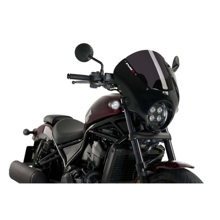 PUIG ECRAN SEMI-CARENE DARK NIGHT HONDA CMX1100 REBEL 21-24 FUMEE FONCEE-21104F