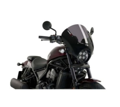 PUIG CUPOLINO SEMICARENATO DARK NIGHT HONDA CMX1100 REBEL 21-24 FUME CHIARO-21104H