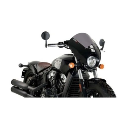 PUIG CUPOLINO SEMICARENATO DARK NIGHT INDIAN SCOUT BOBBER 18-24 FUME SCURO-21107F