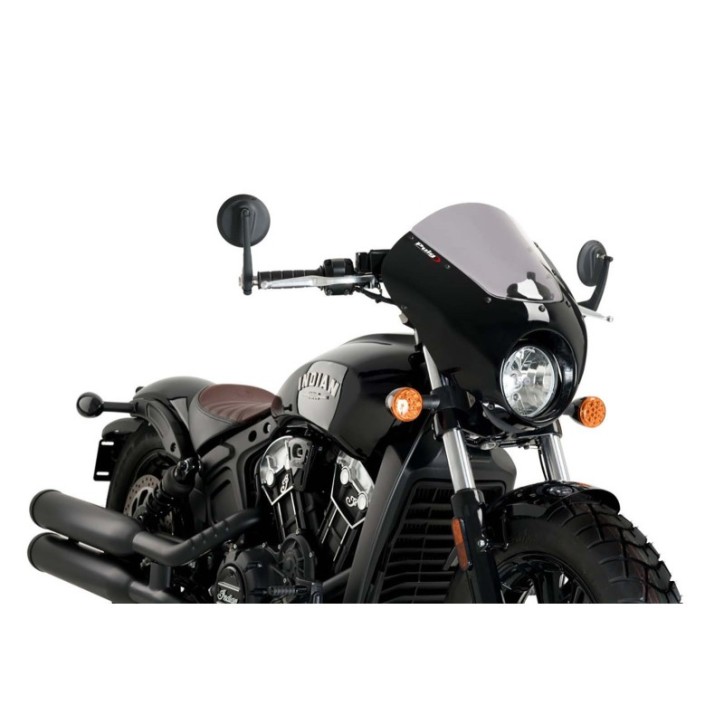 PUIG ECRAN SEMI-CARENE DARK NIGHT INDIAN SCOUT BOBBER 18-24 FUMEE CLAIRE-21107H