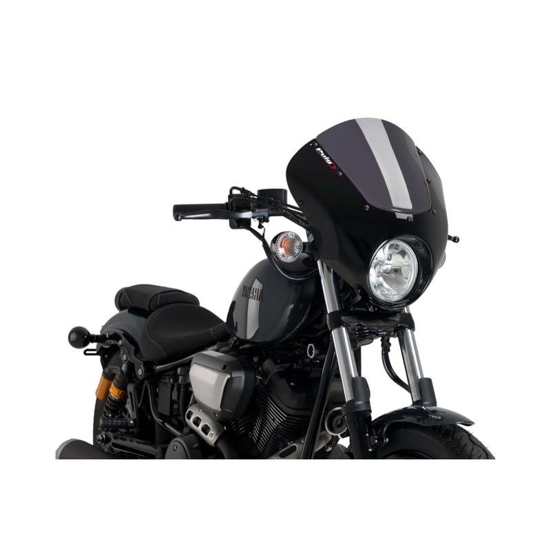 Puig Dark Night Halbverkleidungs-Windschutzscheibe fur Yamaha XV950 R 14 20 dunkler Rauch