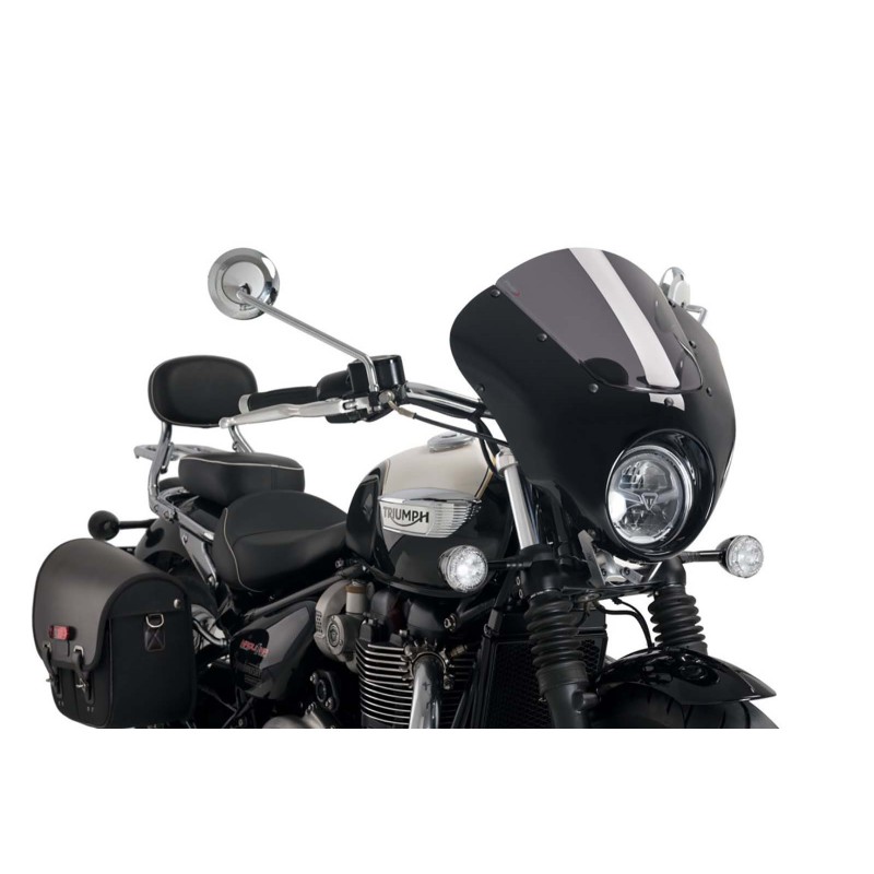 PUIG SEMI-FAIRED SCREEN DARK NIGHT TRIUMPH BONNEVILLE SPEEDMASTER 21-24 DARK SMOKE