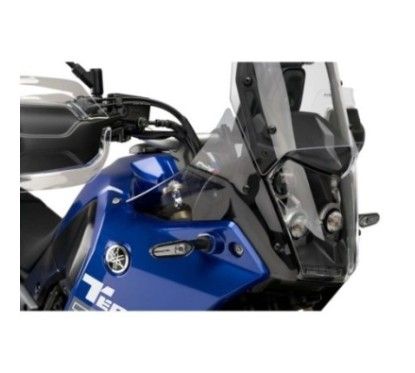 Deflecteurs avant Puig augmentes Yamaha Tener 700 19 24 fumee claire