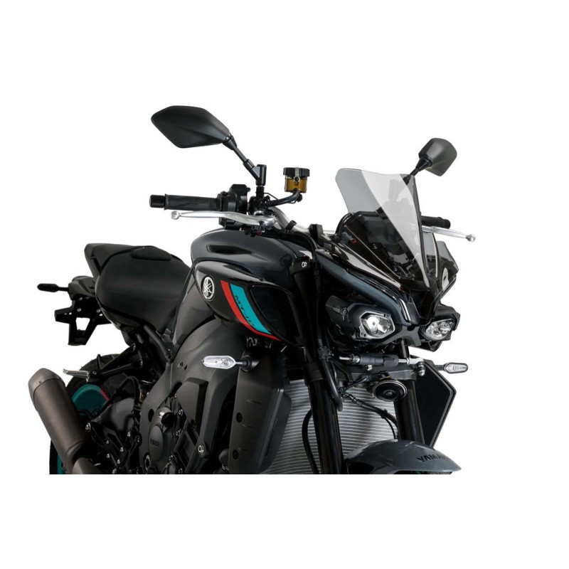 PUIG NAKED WINDSCHILD NG SPORT YAMAHA MT-10 22-24 LIGHT SMOKE