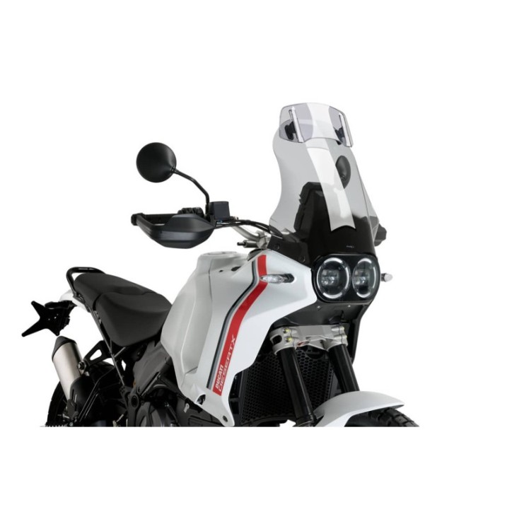 PUIG TOURING SCREEN WITH VISOR DUCATI DESERT X 22-24 LIGHT SMOKE