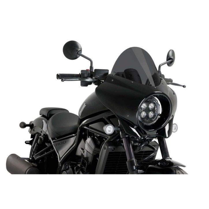 Halbverkleideter Bildschirm von PUIG TOURING MIRAGE HONDA CMX1100 REBEL 21-24 DARK SMOKE-21461F