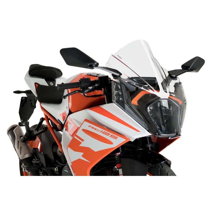 puig z racing windshield for ktm rc125 22 24 clear