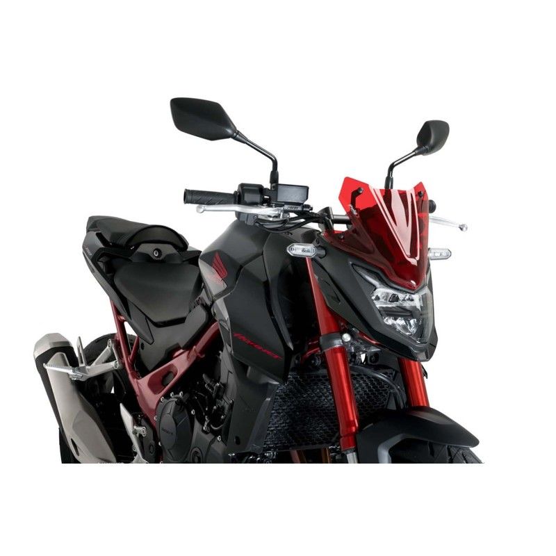 puig naked ng sport windshield for honda cb750 hornet 23 24 red