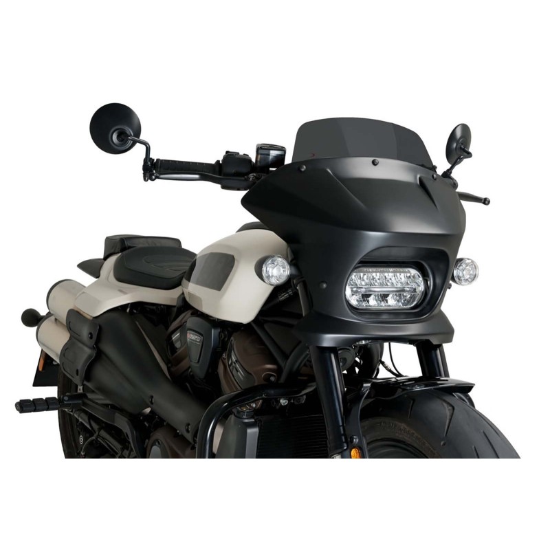 PUIG CUPOLINO SEMICARENATO FURY TOURING HARLEY D. SPORTSTER S RH1250S 21-24 FUME SCURO-21581F