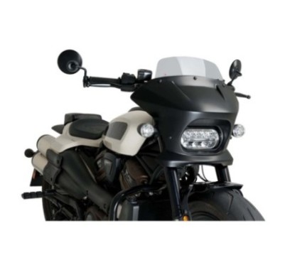 CUBIERTA SEMICARENADA PUIG FURY TOURING HARLEY D.SPORTSTER S RH1250S 21-24 HUMO CLARO-21581H