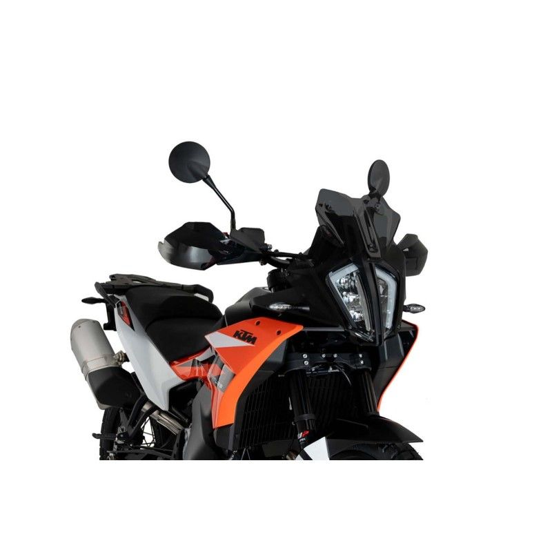 puig sport windshield for ktm 890 adventure 23 24 dark smoke