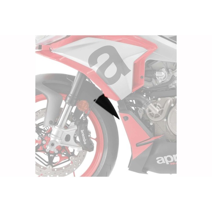 EXTENSION GUARDABARROS DELANTERO PUIG APRILIA RSV4/FACTORY 21-24 NEGRO MATE