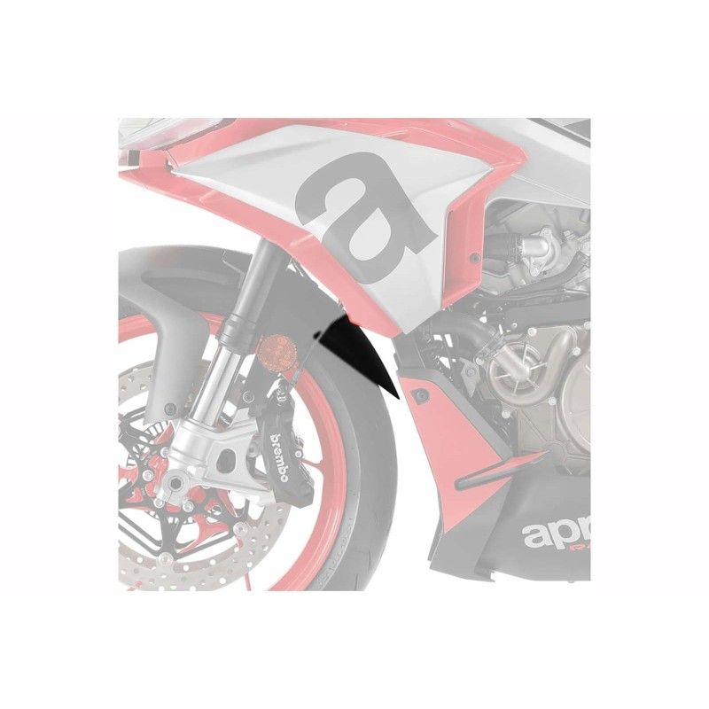 puig front fender extension aprilia tuono v4 factory 21 25 matt black