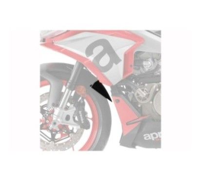 puig front fender extension aprilia tuono v4 factory 21 25 matt black
